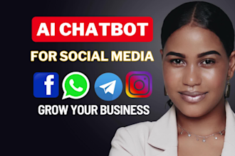 build ai chat gpt bot for whatsapp,instagram,telegram and facebook messenger