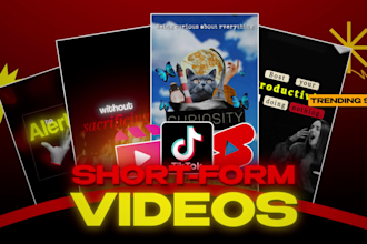 do professional instagram reels video editing, tiktok editor