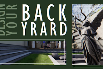 design your landscape, backyard, pool and garden with 3d realistic images