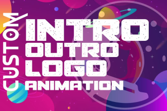 create a custom intro and outro logo animation