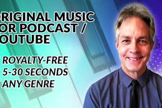 create original theme music for your podcast or youtube channel