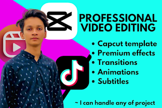 create editable capcut template for song promotion and tiktok videos