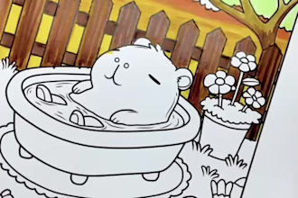 create a coloring book promo video for amazon KDP
