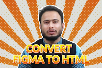 convert figma to HTML, xd to html, psd  to HTML, ai to HTML responsive bootstrap