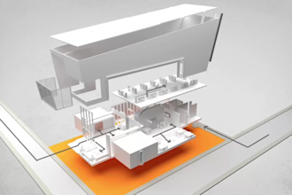 create architectural concept diagrams, exploded axonometry