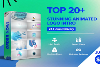 animate the logo professionally for youtube, websites, and companies