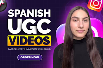 create authentic ugc videos for tiktok or ig in spanish