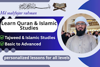be your quran teacher and islamic studies tutor