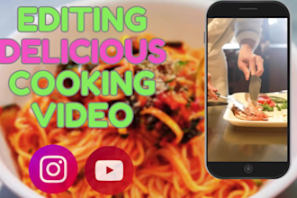 professionally edit your cooking videos for youtube