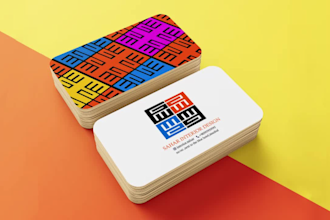 design professional modern business card