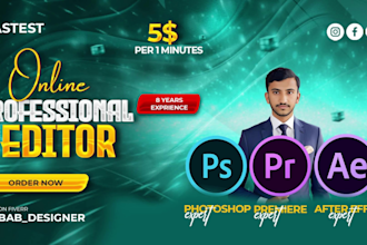 do professional video editing for youtube intragram tiktok