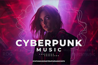 produce cyberpunk, synthwave, dark synth, game music