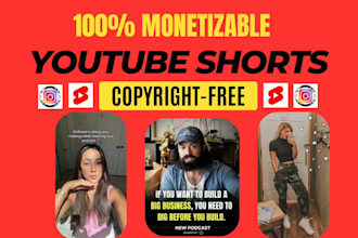 create custom youtube shorts, instagram reels video editing, monetization editor