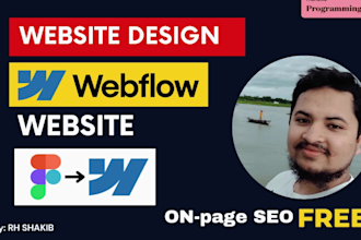 design and develop responsive webflow website, figma to webflow expert