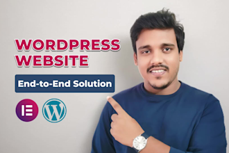 create responsive wordpress website design and landing page by elementor pro