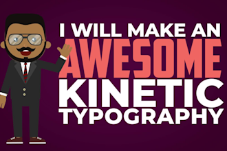 do a kinetic typography video in 24hours