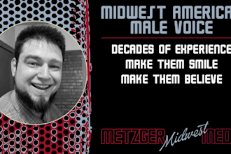 record a professional american male voice over with warm midwestern baritone