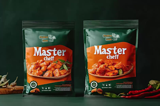 design creative pouches and bags for snacks, beverages, and frozen foods