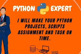 do python project, script, task, website scraping with gui