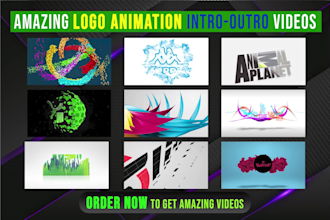 create logo animation or youtube intro outro video
