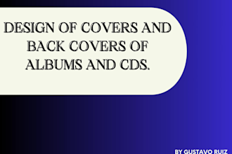 professional design of covers and back covers of albums and cds
