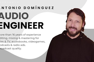 audio post production for your video broadcast quality