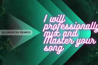 professionally mix and master your song