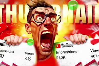 make you a high CTR youtube thumbnail in mrbeast style