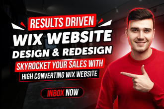 design wix website and redesign wix website