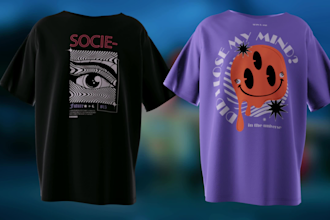 make 3d clothing mockup animation of your t shirt and hoodie