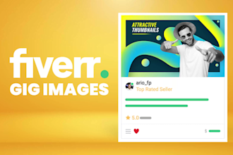 design an attractive fiverr gig thumbnail image