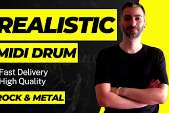 create realistic midi drums death metal djent or rock