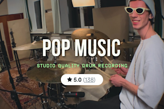 record professional live acoustic pop drums