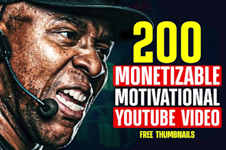 make monetizable motivational videos for youtube