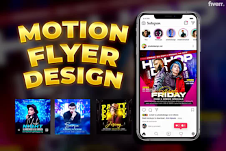 do dj party, hip hop, music concert, nightclub with motion, event flyer