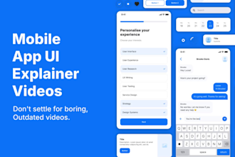 create an app promo, website, saas promo video
