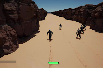 develop ai unreal engine game, multiplayer game, unreal engine map
