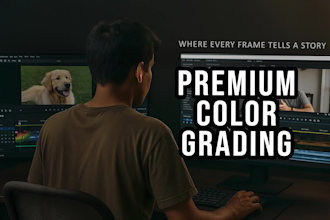 do premium cinematic color grading and color correction