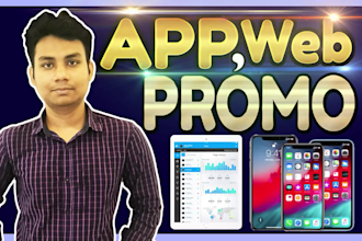 create amazing app or web promo video
