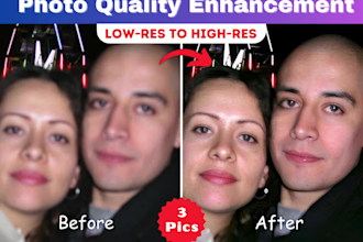 enhance photo quality to HD with high resolution photo editing and upscaling
