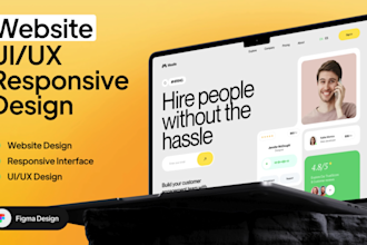 design engaging UI UX design for website design and app design using figma