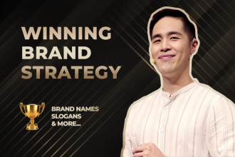 create a winning brand name, slogan and strategy for you