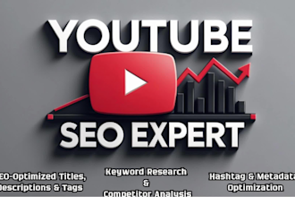 optimize your youtube video and channel with advanced SEO for growth channel