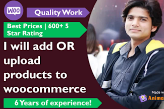 upload products or add products to your wooocommerce store