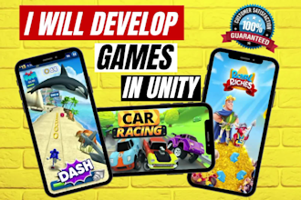 program full custom game or prototype for mobile video game using unity