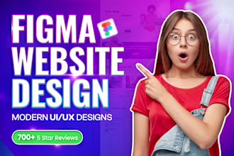 create modern website ui ux design, figma website design, figma design website