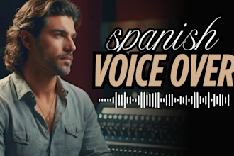 record an attractive spanish voice over as a male voice actor