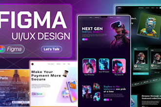 design modern mobile app UI UX with clickable prototype in figma