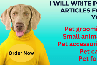 write pet blog posts and pet articles within 24 hours