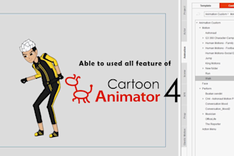 make character custom for cartoon animator 5 and 4